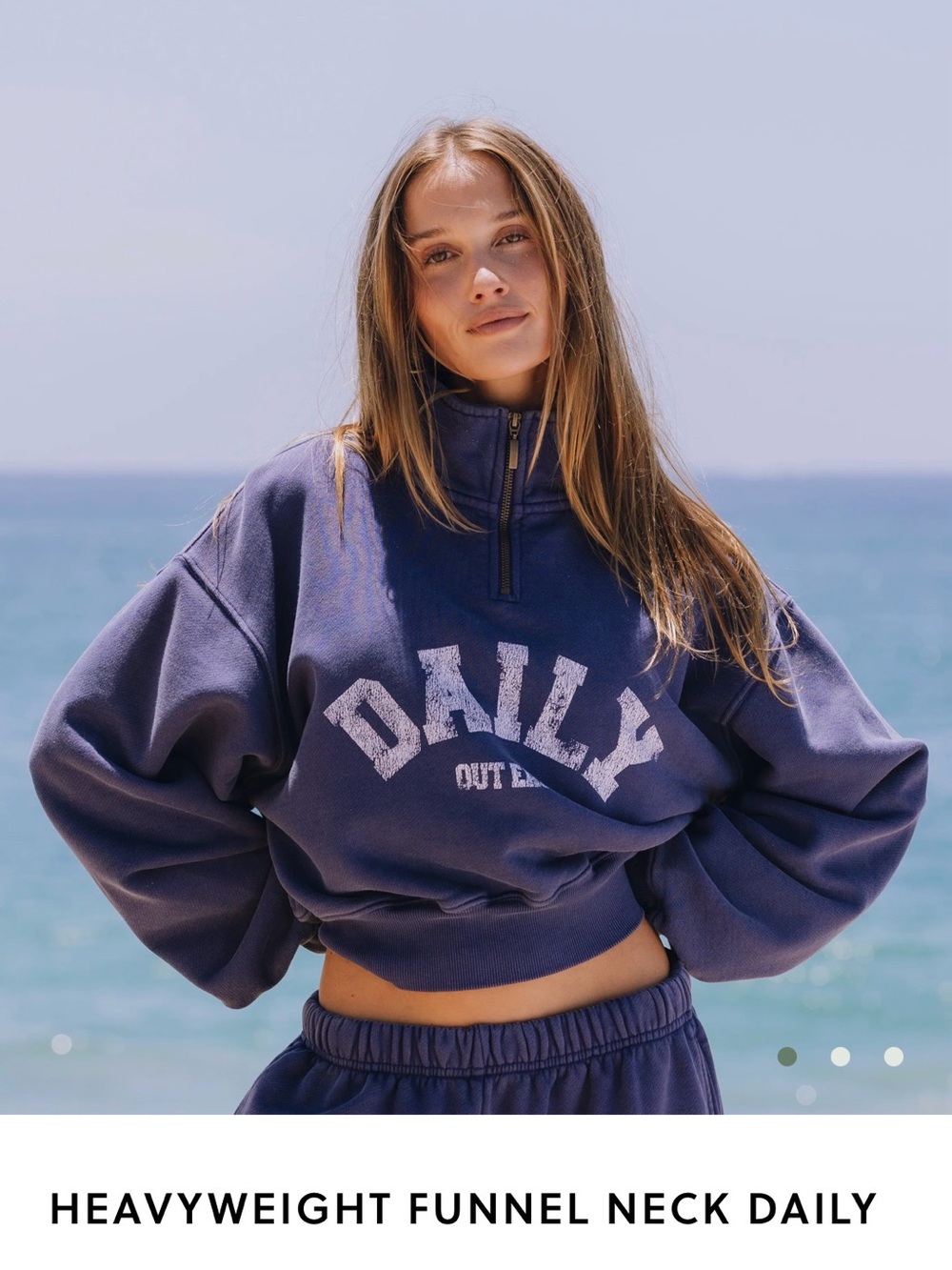 Daily Drills Heavyweight Funnel Neck Zip